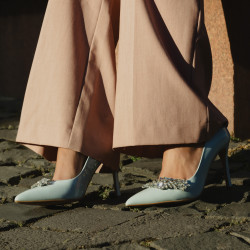 Elegantní dámské boty 1300 baby blue lifestyle