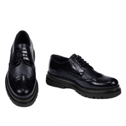 Elegantní pánské boty 972 lak indigo kombinovaný