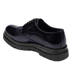 Elegantní pánské boty 972 lak indigo kombinovaný