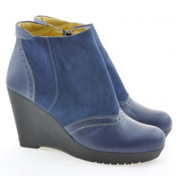 Dámské boty 3268 indigo velur kombinace