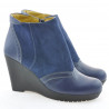 Dámské boty 3268 indigo velur kombinace