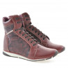 Dámské boty 3275 bordo kombinované