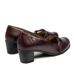 Dámské casual / elegantní boty 6012 bordo