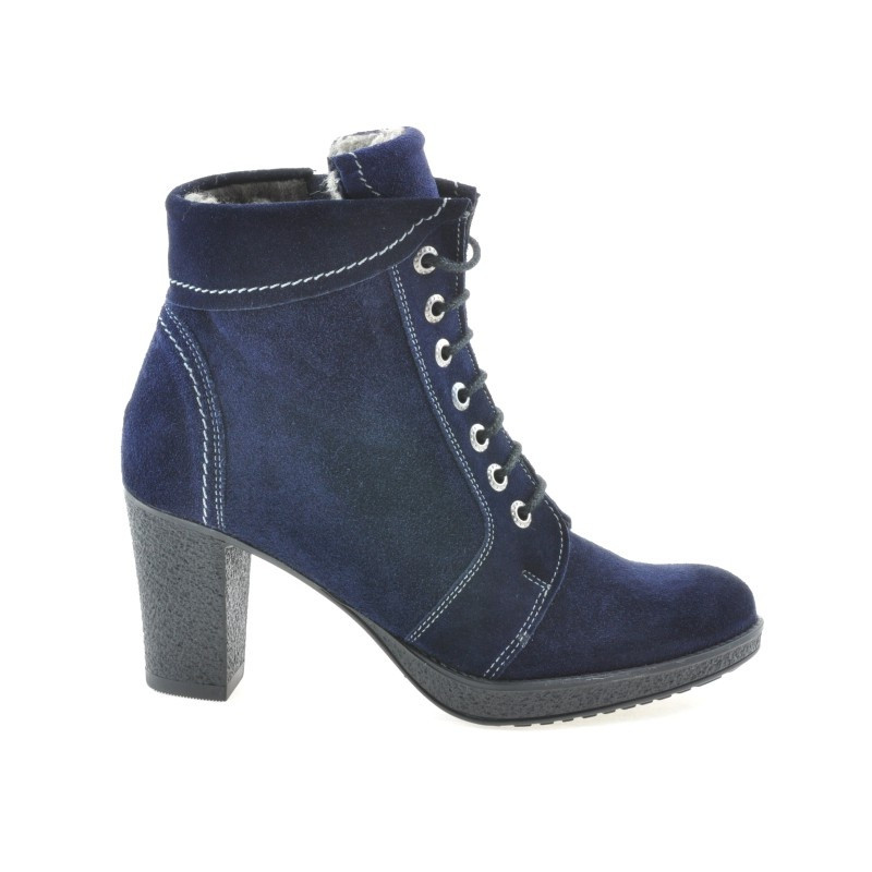 Dámské kotníkové boty 3231 indigo velur
