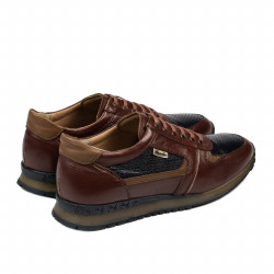 Pánské sportovní boty 833 hnědé+indigo