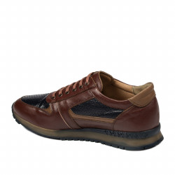 Pánské sportovní boty 833 hnědé+indigo
