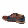Elegantní pánské boty 880 hnědá+indigo