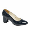 Elegantní dámské boty 1268 lakované indigo