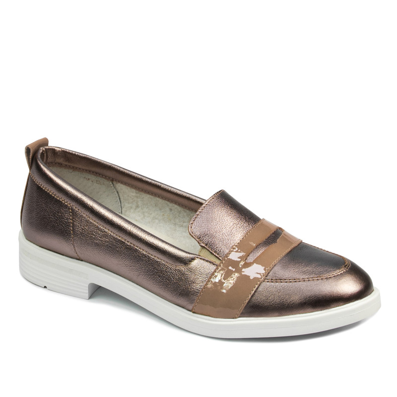 Dámské ležérní/ elegantní boty 6037 měděná kombinace