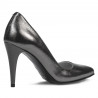 Elegantní dámské boty 1246 stříbrná perleť