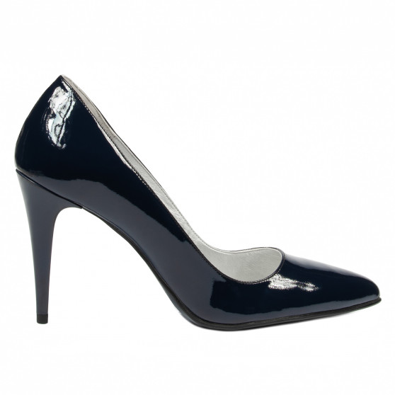 Elegantní dámské boty 1246 lak indigo