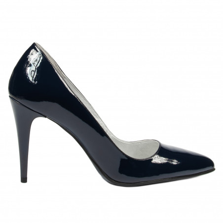 Elegantní dámské boty 1246 lak indigo