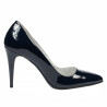 Elegantní dámské boty 1246 lak indigo