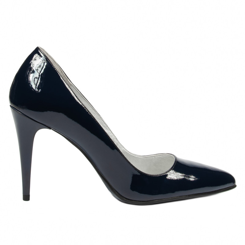 Elegantní dámské boty 1246 lak indigo