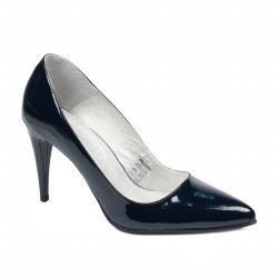 Elegantní dámské boty 1246 lak indigo