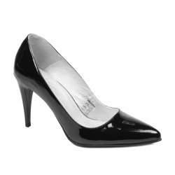 Elegantní dámské boty 1246 černý lak