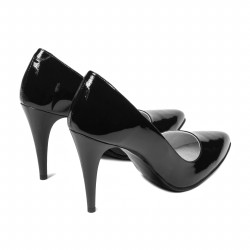 Elegantní dámské boty 1246 černý lak