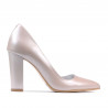 Elegantní dámské boty 1261 perleťové cappuccino