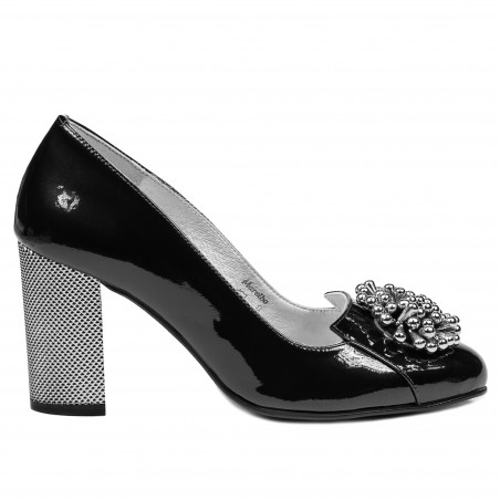 Elegantní dámské boty 1272 černý lak