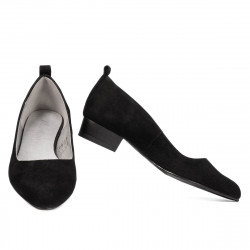 Elegantní/volnočasová obuv dámská 1285 černý antilop