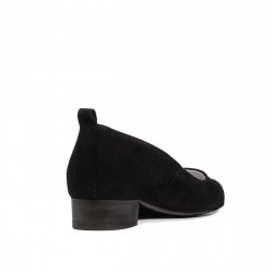 Elegantní/volnočasová obuv dámská 1285 černý antilop