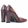 Elegantní dámské boty 1261 python bordo