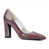 Elegantní dámské boty 1261 python bordo