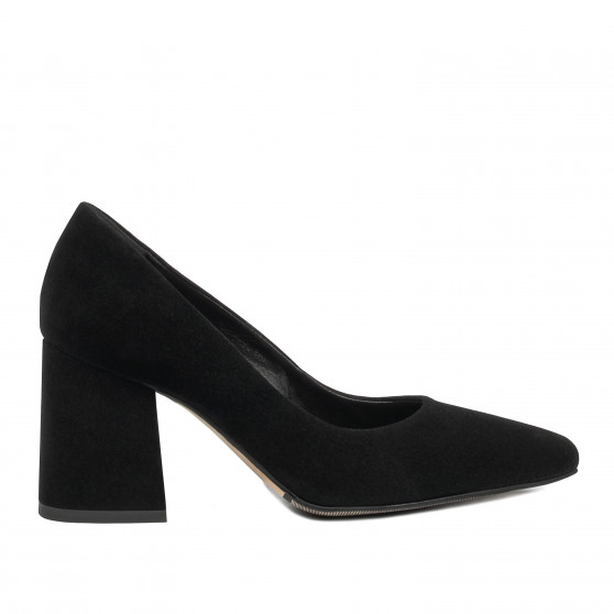 Elegantní dámské boty 1315 černý velur