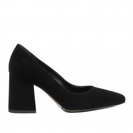 Elegantní dámské boty 1315 černý velur