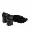 Elegantní dámské boty 1332 černý kombinovaný velur