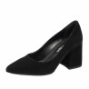 Elegantní dámské boty 1315 černý velur