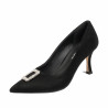 Elegantní dámské boty 1318 černý velur