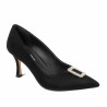 Elegantní dámské boty 1318 černý velur