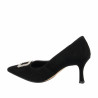 Elegantní dámské boty 1318 černý velur