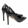 Elegantní dámské boty 1330 croco černá