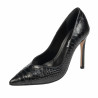 Elegantní dámské boty 1330 croco černá