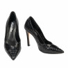 Elegantní dámské boty 1330 croco černá