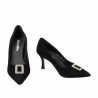 Elegantní dámské boty 1318 černý velur