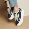 Dámské sportovní boty 6089 jeans černá kombinace lifestyle