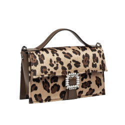Dámská kabelka do ruky 039g 01 cavallino leopard
