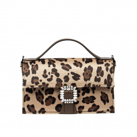 Dámská kabelka do ruky 039g 01 cavallino leopard