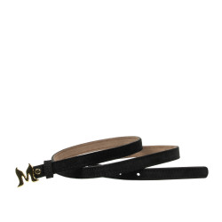 Dámský opasek 42cm černý velur