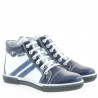 Dětské boty 3213 lak indigo+bílá