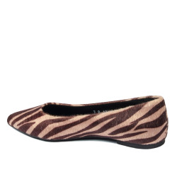 Dámské baleríny 1341 zebra camel