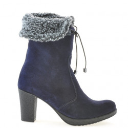 Dámské kozačky 3266 indigo velur