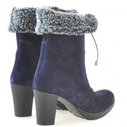 Dámské kozačky 3266 indigo velur