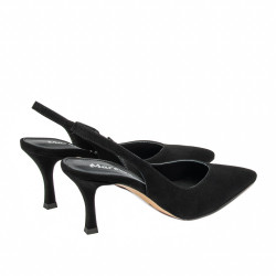 Dámské sandály 1343 černý velur