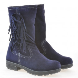 Dětské boty 3208 indigo velur