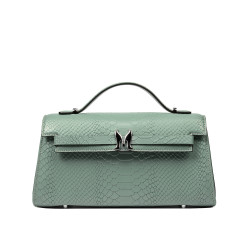 Dámská taška přes rameno 041g 01 croco pistachio