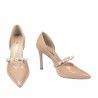 Elegantní dámské boty 1350 lak béžový